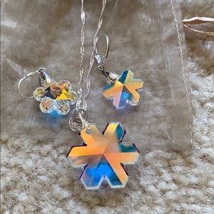 Silver snowflake jewelry